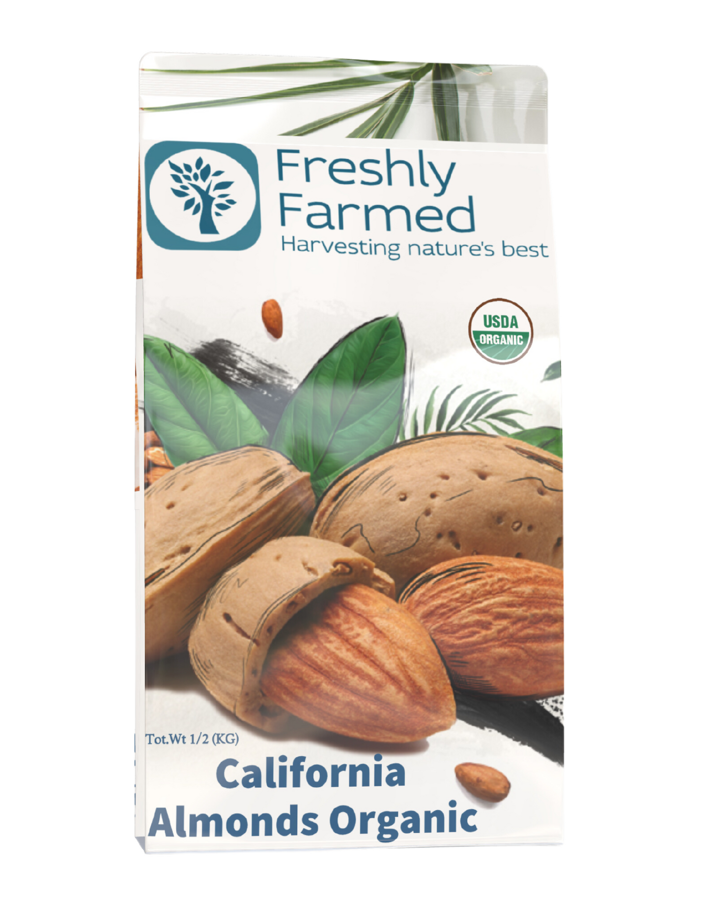 Organic California Almonds - Raw, Whole