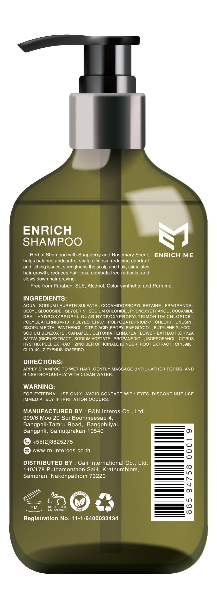 Enrich Me Soap Nuts Shampoo